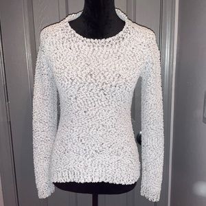 Pink Rose small underlying black with gray sweater